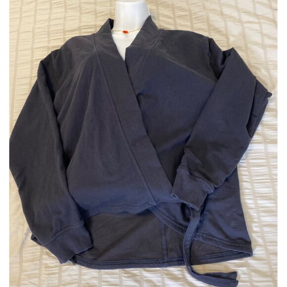 Athleta Retroterry Wrap Sweatshirt, Medium - Picture 6 of 8